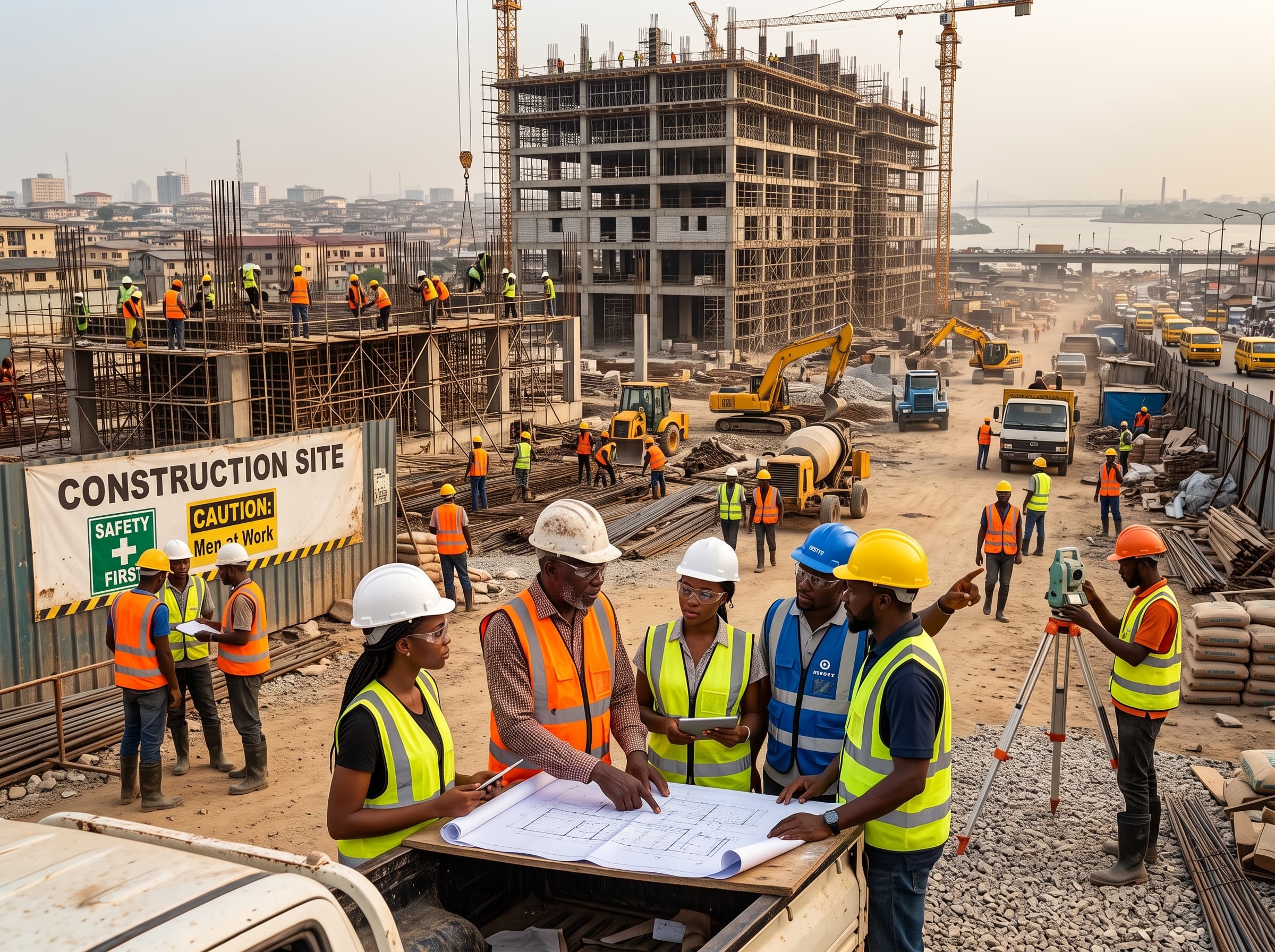 Founders and teams at work in an African business environment