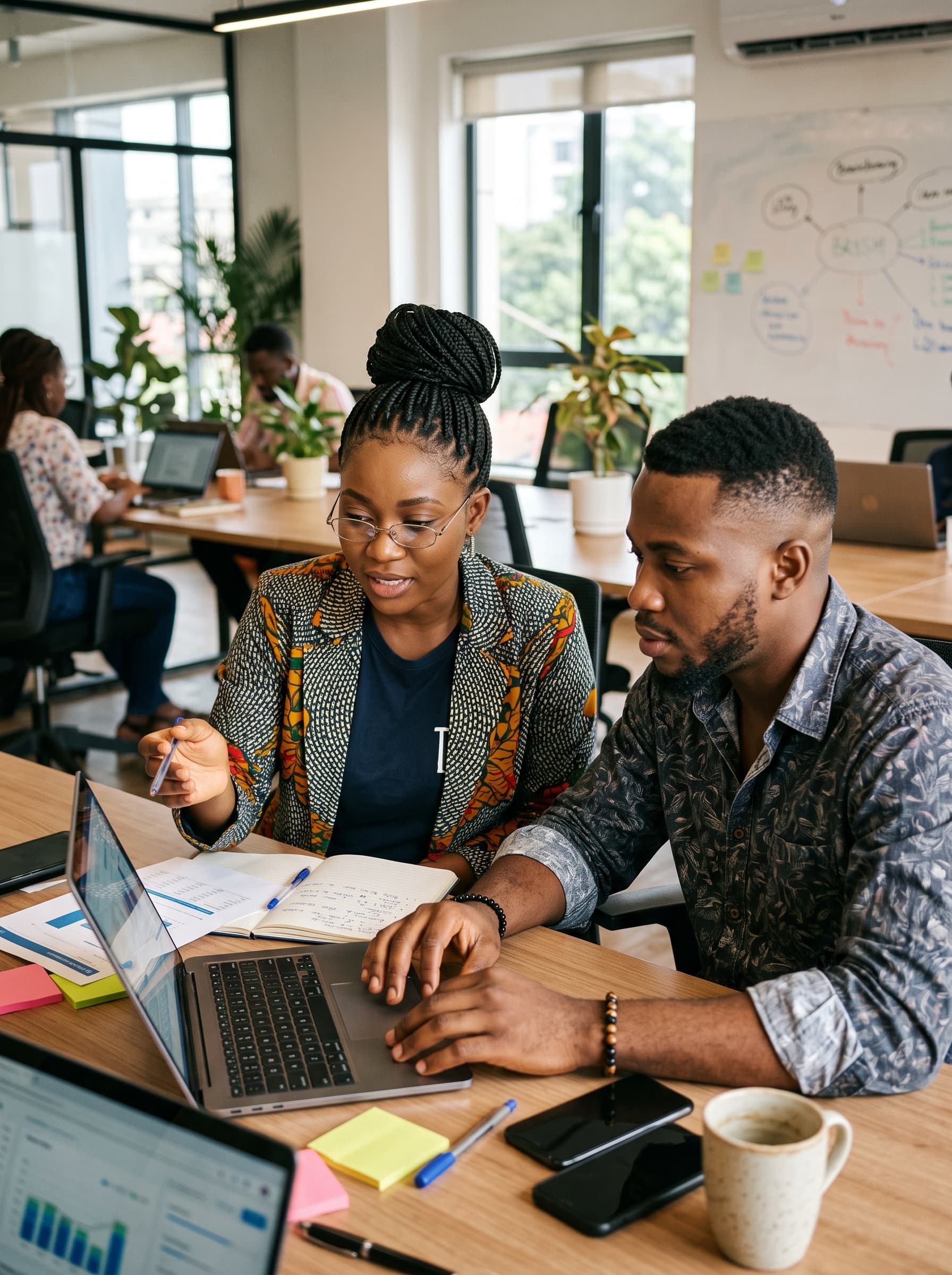 Focused Engagement: a business team coordinating customer acquisition